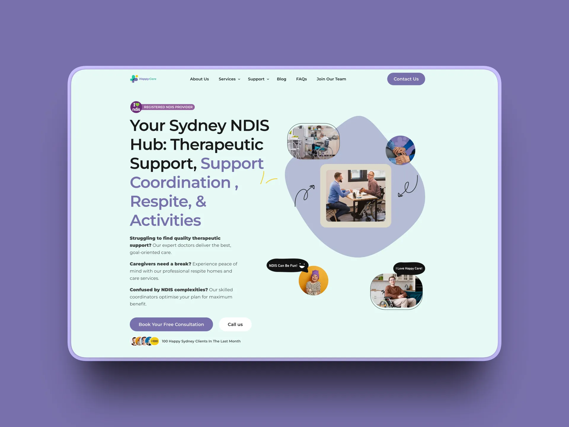 Happy Care project screenshot